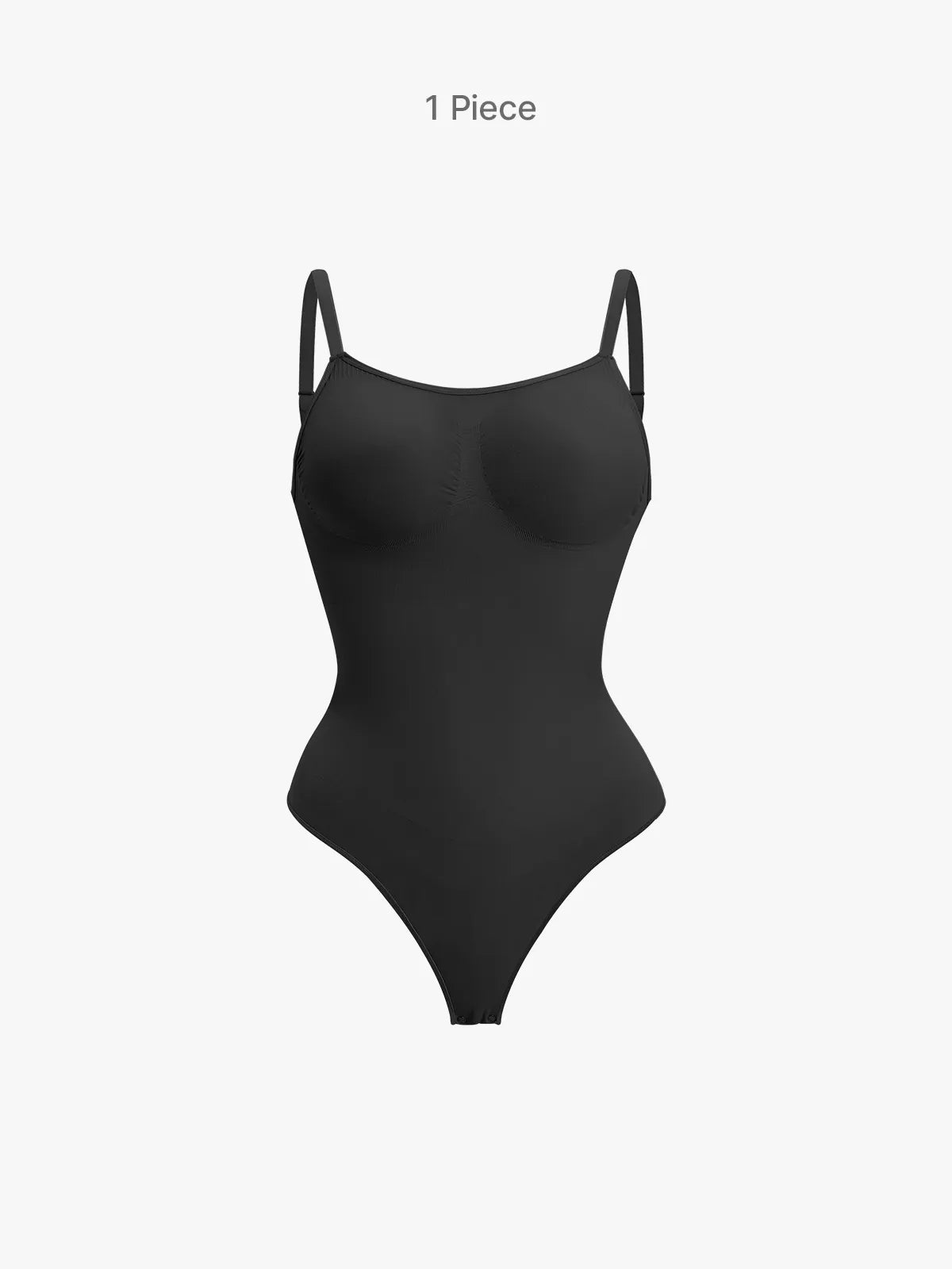 Body gainant doux à bretelles ajustables – Forme en V, dos décolleté