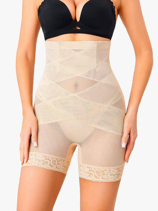 Body tummy control gris – Gainage abdominal, longueur cuisses