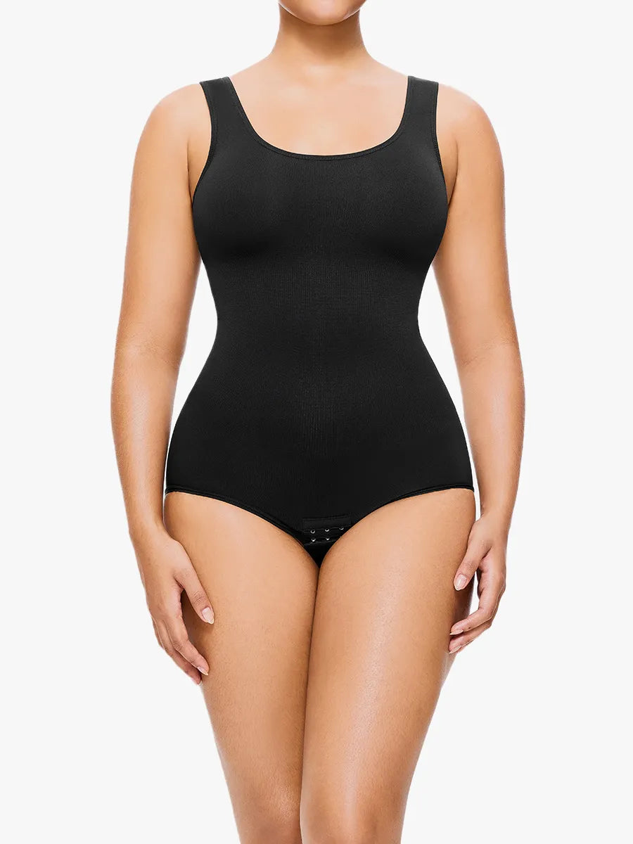Body gainant doux à bretelles élastiques – Forme en V, dos classique