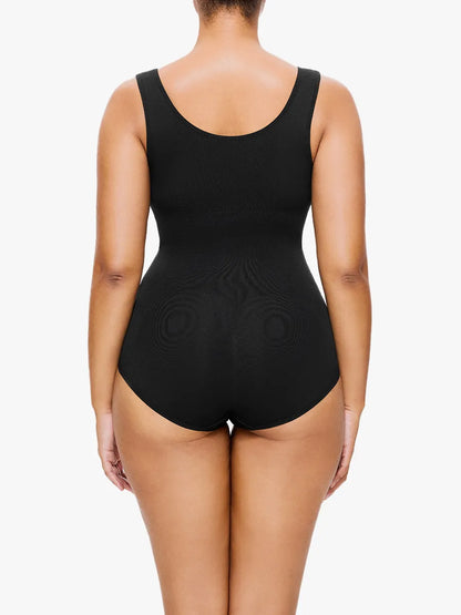 Body gainant doux à bretelles élastiques – Forme en V, dos classique